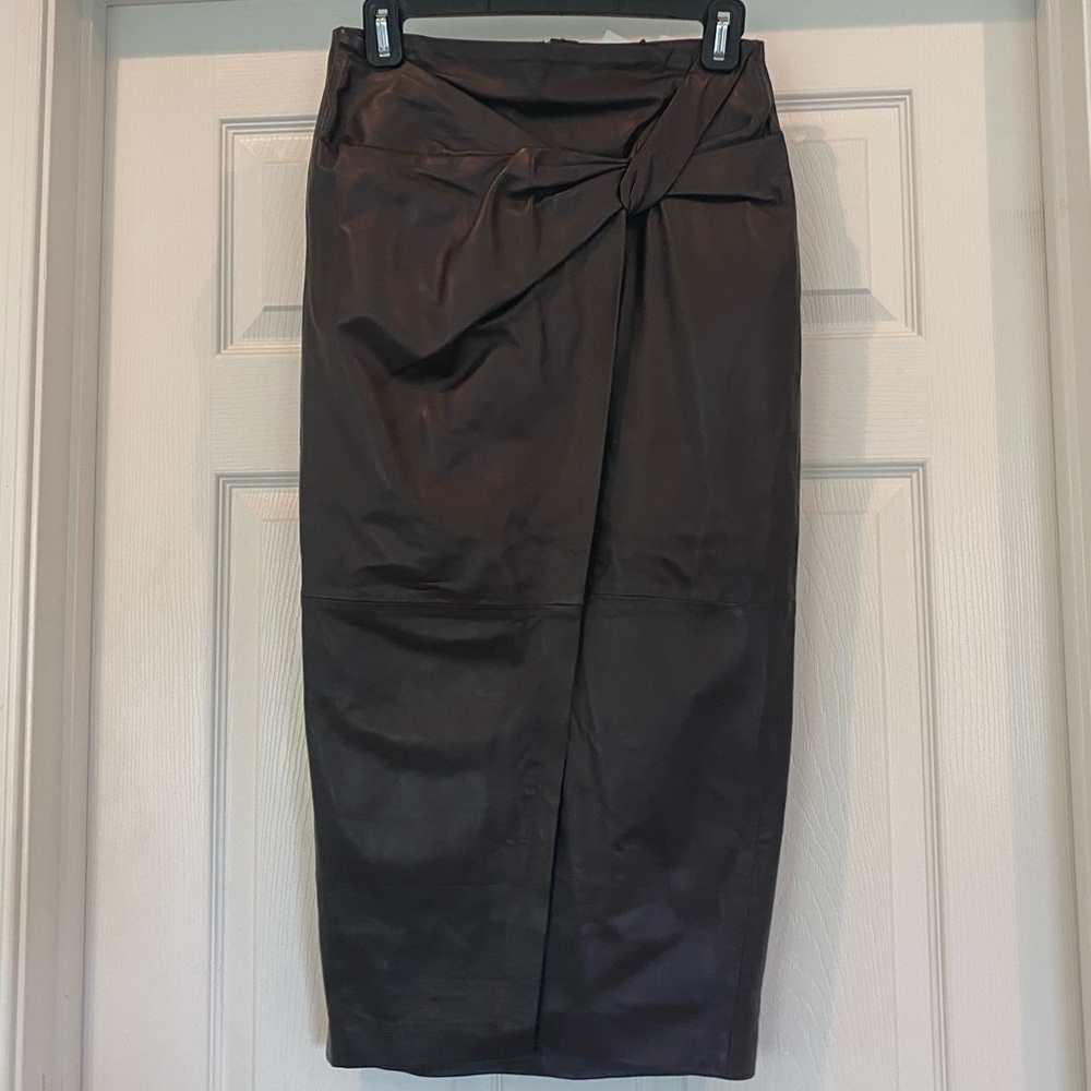 RARE! Zara THE LEATHER EDITION pencil skirt NWT